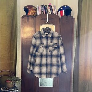 Plaid Button-Up Coat